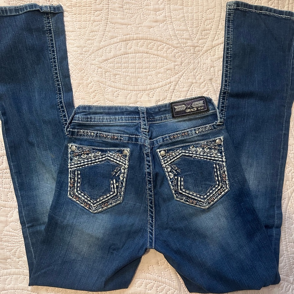 Grace Blue Boot Cut Jeans